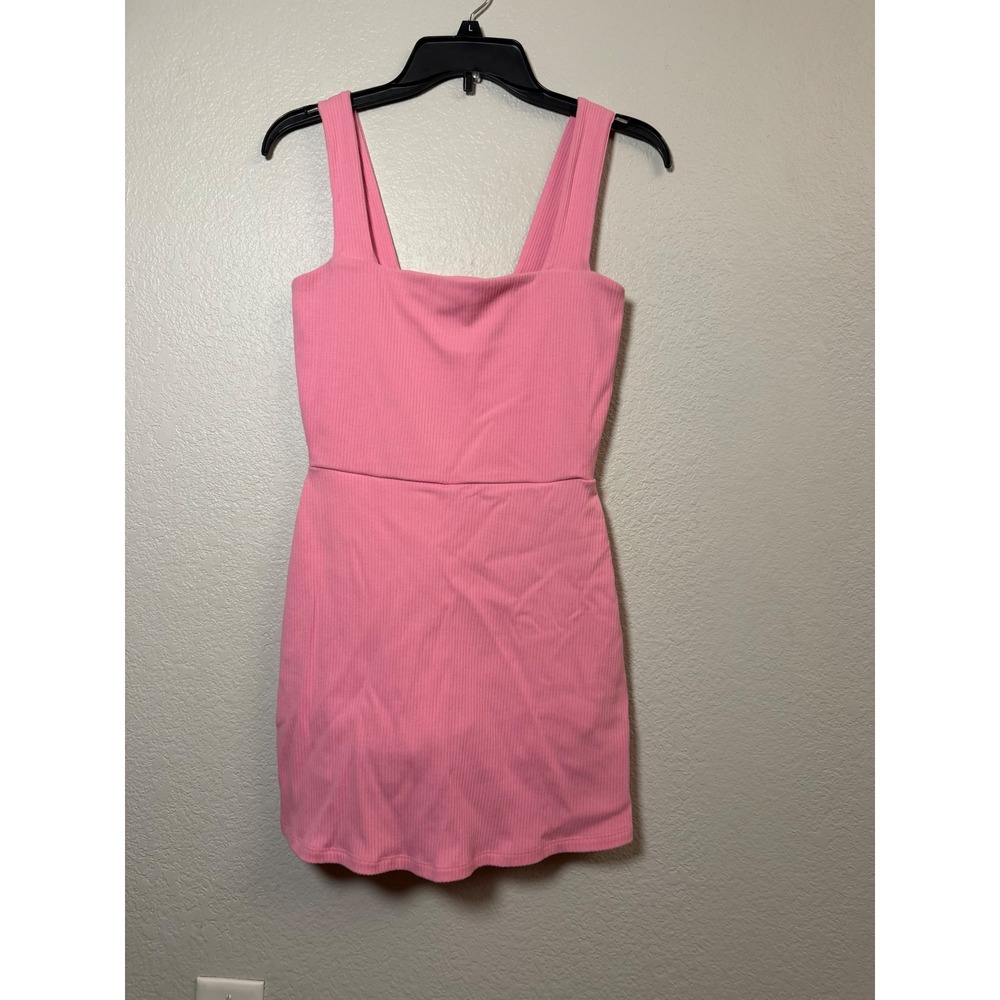 Victoria's Secret PINK Ribbed Active Dress with Pockets Pink Medium